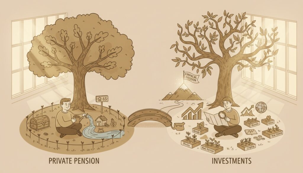 Diferença entre Previdência Privada e Investimentos para a Liberdade Financeira