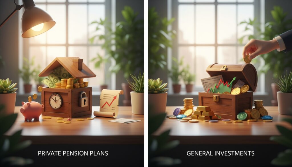 Diferença entre Previdência Privada e Investimentos: O que Saber Antes de Começar